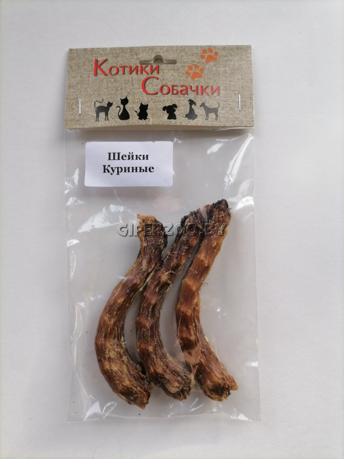 Лакомство для собак Шейки куриные, 40 гр Лакомство для собак Шейки куриные, 40 гр