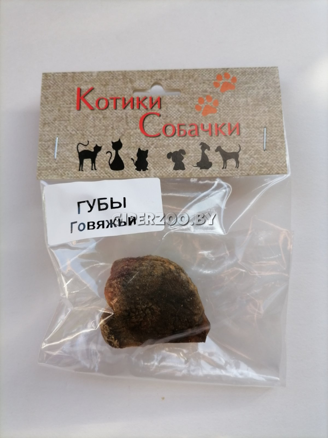 Лакомство для собак Губы говяжьи, 40 гр Лакомство для собак Губы говяжьи, 40 гр