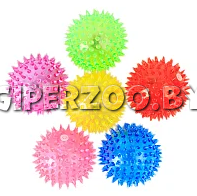 Мяч игольчатый светящийся, 7,5 см Мяч игольчатый светящийся, 7,5 см
