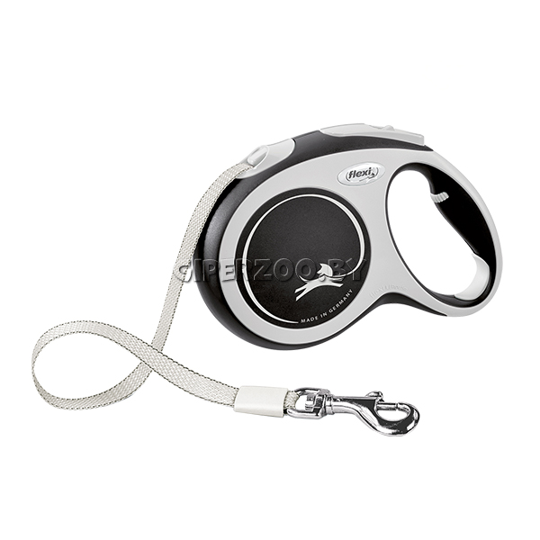 Рулетка Flexi New Comfort черная L, лента 5 м Рулетка Flexi New Comfort черная L, лента 5 м