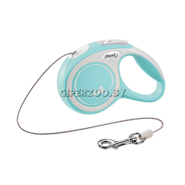 Рулетка Flexi New Comfort голубая XS, трос 3 м Рулетка Flexi New Comfort голубая XS, трос 3 м
