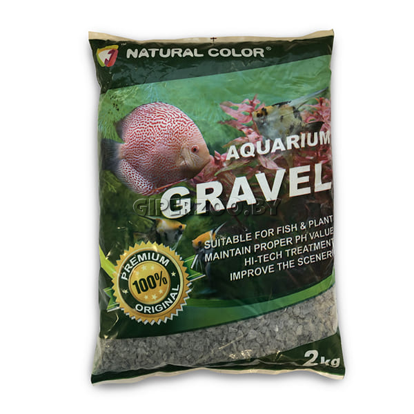 Гравий Natural color натуральный черный, 3-5 мм, 2 кг Гравий Natural color натуральный черный, 3-5 мм, 2 кг