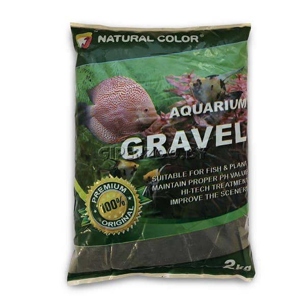 Гравий Natural color натуральный черный, 0,8-1 мм, 2 кг Гравий Natural color натуральный черный, 0,8-1 мм, 2 кг
