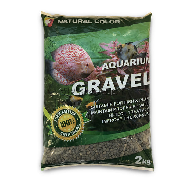 Галька Natural color натуральная черная, 3-5 мм, 2 кг Галька Natural color натуральная черная, 3-5 мм, 2 кг