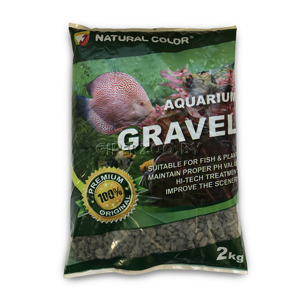 Галька Natural color натуральная черная, 4-6 мм, 2 кг Галька Natural color натуральная черная, 4-6 мм, 2 кг