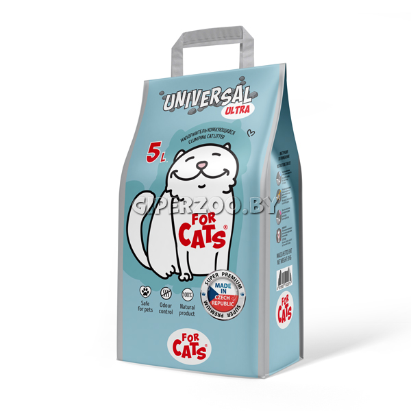 FOR CATS Universal без запаха, 5 л FOR CATS Universal без запаха, 5 л