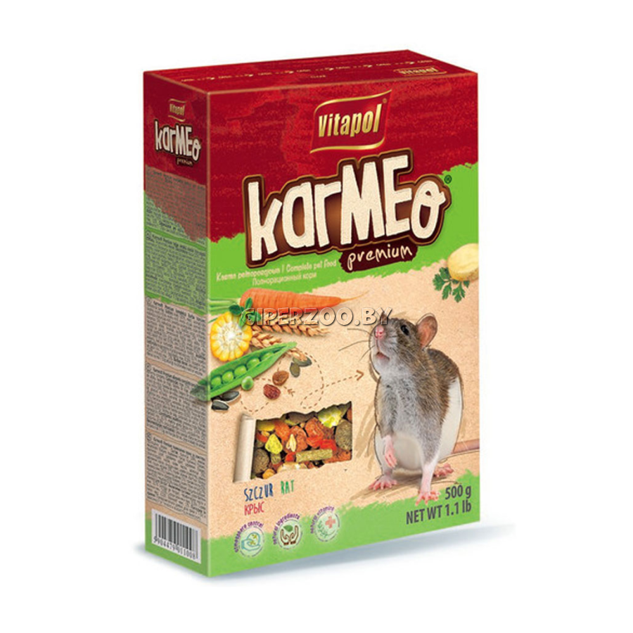 Vitapol Karmeo Корм для крыс основной рацион, 500 г Vitapol Karmeo Корм для крыс основной рацион, 500 г