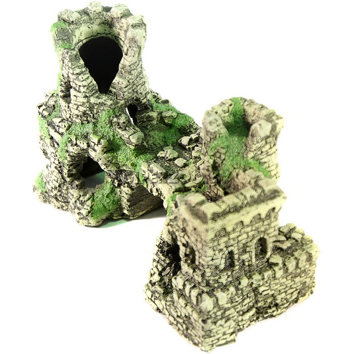 Декорация для аквариума Крепость №201, 22х11х13 см Декорация для аквариума Крепость №201, 22х11х13 см