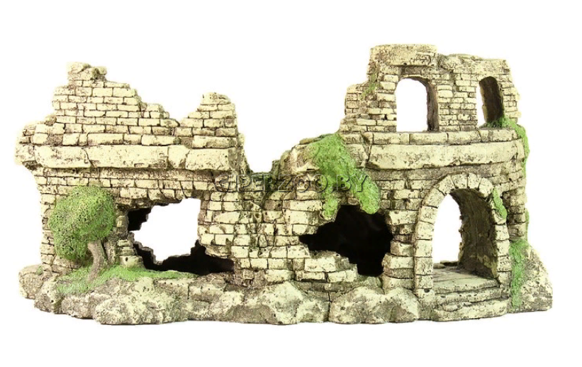 Грот для аквариума Крепость№204, 43х16х20 см Грот для аквариума Крепость№204, 43х16х20 см