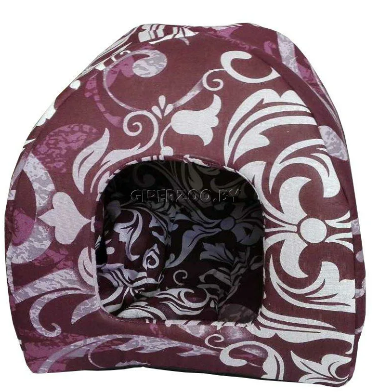 Лежанка домик вишневый Лежанка домик вишневый