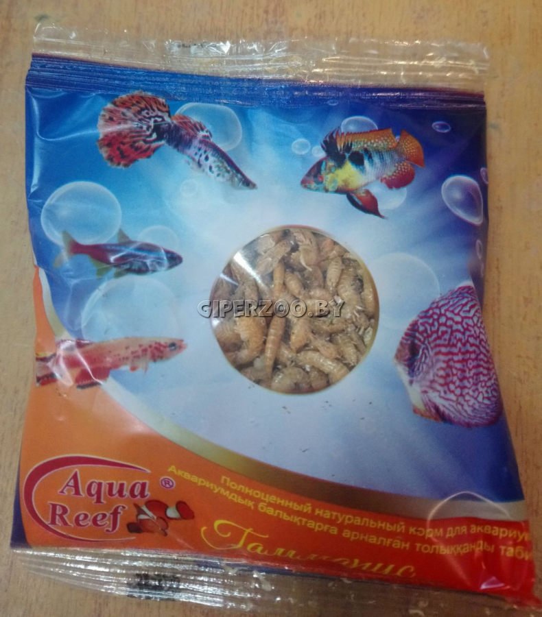 Aquareef Корм для рыб Гаммарус крупный, 18-20 гр Aquareef Корм для рыб Гаммарус крупный, 18-20 гр