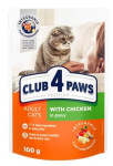 Club 4 Paws для кошек с курицей (соус), 100 гр