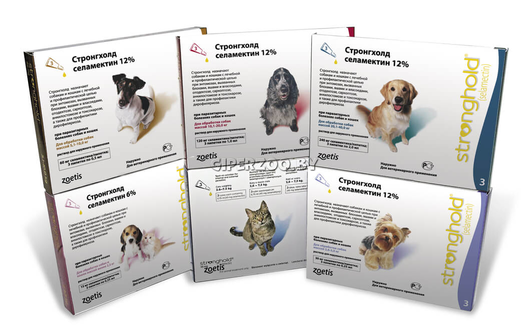 Zoetis Стронгхолд 12% для собак весом 20,1 - 40,0 кг (3 пипетки по 2 мл/240 мг) Zoetis Стронгхолд 12% для собак весом 20,1 - 40,0 кг (3 пипетки по 2 мл/240 мг)