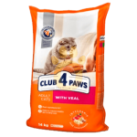Club 4 Paws Adult (телятина), 14 кг