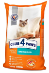 Club 4 Paws Sterilised (птица), 14 кг