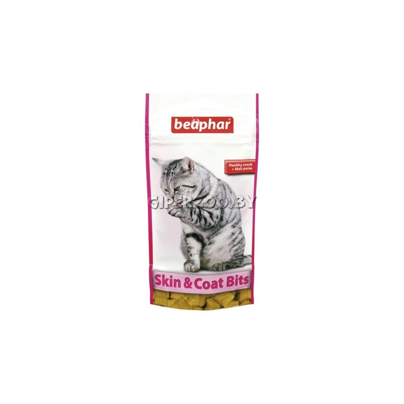 Beaphar Skin & Coat Bits, 35 г лакомство для кошек Beaphar Skin & Coat Bits, 35 г лакомство для кошек