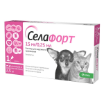 Селафорт для кошек и собак до 2,5 кг, пипетка 0,25 мл 15 мг