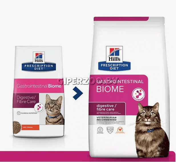 Hill's Prescription Diet Gastrointestinal Biome (курица), 5 кг Hill's Prescription Diet Gastrointestinal Biome (курица), 5 кг