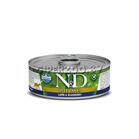 N&D Prime Cat Lamb & Blueberry (ягненок и черника), 80 гр N&D Prime Cat Lamb & Blueberry (ягненок и черника), 80 гр