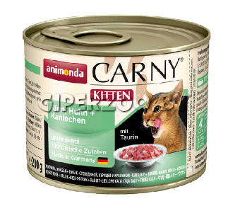 Animonda Carny Kitten говядина, курица, кролик 200 гр Animonda Carny Kitten говядина, курица, кролик 200 гр