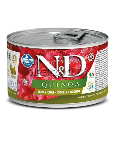 N&D Adult Dog Quinoa Duck&Coconut (утка), 140 гр N&D Adult Dog Quinoa Duck&Coconut (утка), 140 гр
