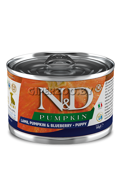 N&D Puppy Lamb, Pumpkin & Blueberry (ягненок, тыква, яерника), 140 гр N&D Puppy Lamb, Pumpkin & Blueberry (ягненок, тыква, яерника), 140 гр