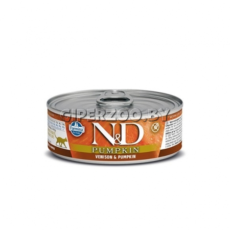 N&D Grain Free Pumpkin Cat Venison & Pumpkin (тыква и оленина), 80 гр N&D Grain Free Pumpkin Cat Venison & Pumpkin (тыква и оленина), 80 гр