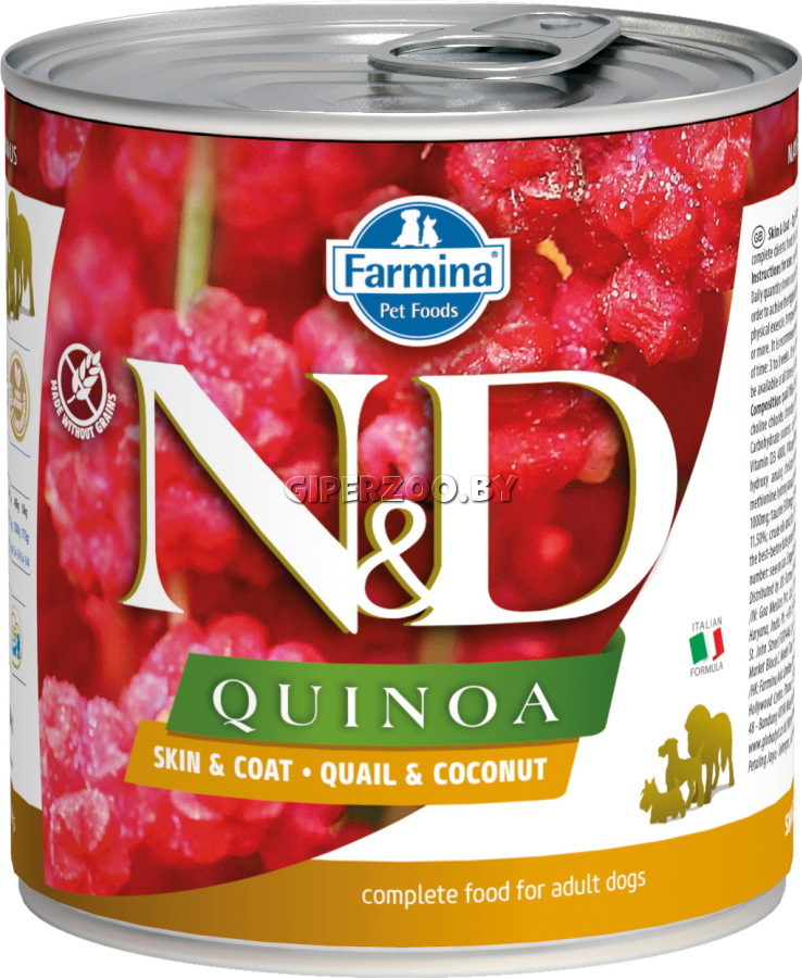 N&D Adult Dog Quinoa Duck&Coconut (утка), 285 гр N&D Adult Dog Quinoa Duck&Coconut (утка), 285 гр