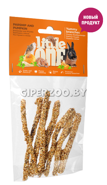 Little One Лакомые ветви с пастернаком и тыквой, 35 гр Little One Лакомые ветви с пастернаком и тыквой, 35 гр