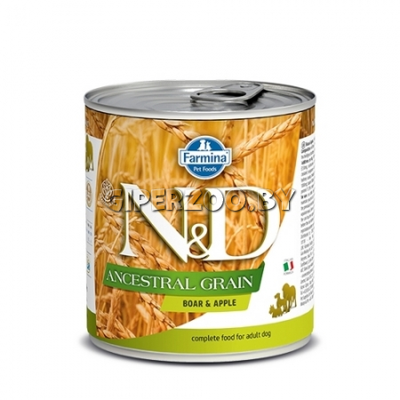 N&D Ancestral Grain Dog Boar & Apple (кабан и яблоко), 285 гр N&D Ancestral Grain Dog Boar & Apple (кабан и яблоко), 285 гр