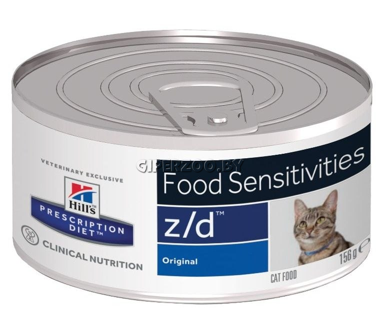 Hill's z/d Food Sensitivities влажный корм для кошек, 156 гр Hill's z/d Food Sensitivities влажный корм для кошек, 156 гр