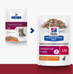 Hill's i/d Digestive Care влажный корм для кошек с курицей (соус), 85 гр