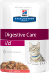 Hill's i/d Digestive Care влажный корм для кошек с лососем (соус), 85 гр