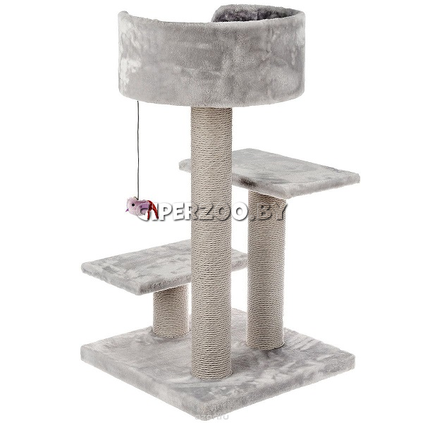 Лежанка-когтеточка FIGO с игрушкой 50x50x92 см Лежанка-когтеточка FIGO с игрушкой 50x50x92 см