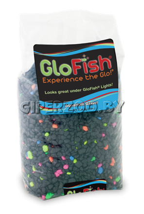 GloFish Гравий с GLO вкраплениями черный, 2,26 кг GloFish Гравий с GLO вкраплениями черный, 2,26 кг