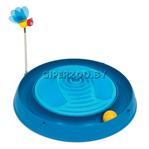 Catit Круглый массажный центр с мячиком и игрушкой-пчелкой голубой Catit Круглый массажный центр с мячиком и игрушкой-пчелкой голубой