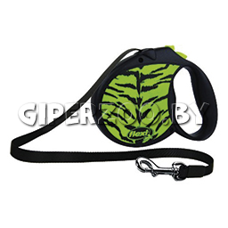 Рулетка Flexi Safari зеленая L, лента 5 м Рулетка Flexi Safari зеленая L, лента 5 м