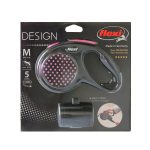 Комплект Рулетка Flexi Design розовая M, трос 5 м + Multi Box