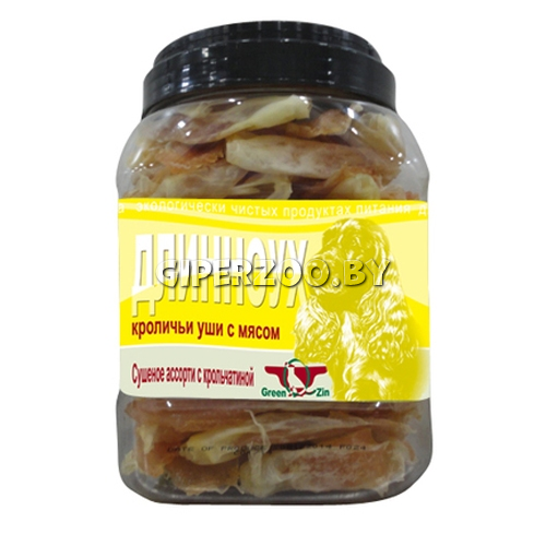 ДЛИННОУХ Сушеные уши кролика с крольчатиной ДЛИННОУХ Сушеные уши кролика с крольчатиной