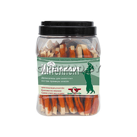 Лакомство ИНТЕЛЛЕКТ Сушеное утиное мясо на сурими, 750 гр Лакомство ИНТЕЛЛЕКТ Сушеное утиное мясо на сурими, 750 гр