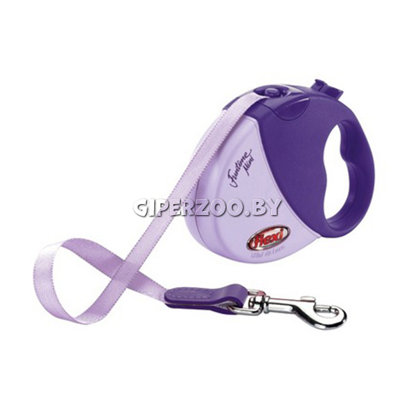 Рулетка Flexi Funtime пурпурная XS, лента 3 м Рулетка Flexi Funtime пурпурная XS, лента 3 м