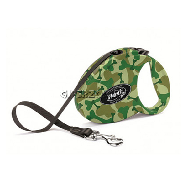 Рулетка Flexi Fashion Camouflage S, лента 3 м Рулетка Flexi Fashion Camouflage S, лента 3 м