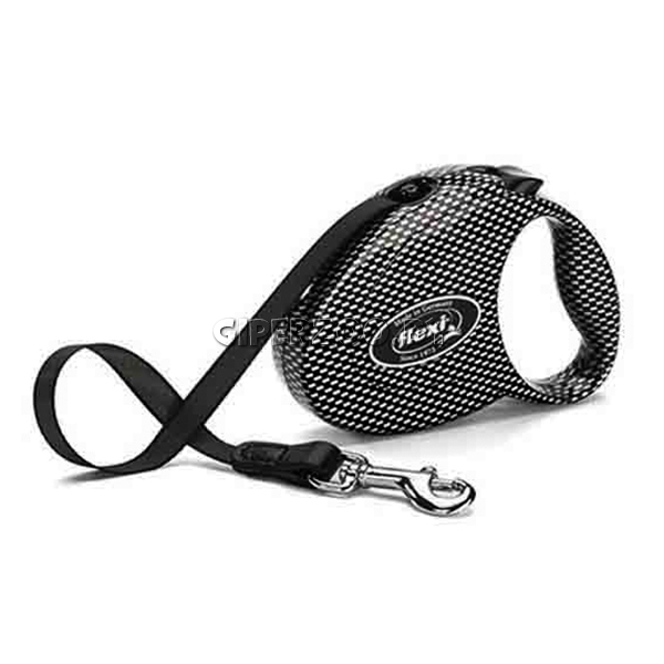 Рулетка Flexi Fashion Carbon S, лента 3 м Рулетка Flexi Fashion Carbon S, лента 3 м