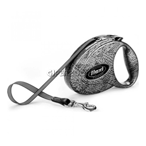 Рулетка Flexi Fashion Gentlemen Snake М, лента 5 м Рулетка Flexi Fashion Gentlemen Snake М, лента 5 м