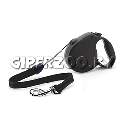 Рулетка Flexi Standard черная M, трос 5 м Рулетка Flexi Standard черная M, трос 5 м