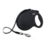 Рулетка Flexi Standard Compact черная S, лента 5 м