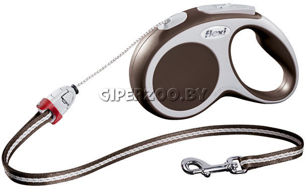 Рулетка Flexi Vario коричневая M, трос 5 м Рулетка Flexi Vario коричневая M, трос 5 м