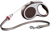 Рулетка Flexi Vario коричневая M, трос 8 м