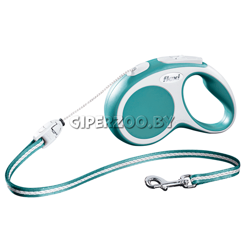 Рулетка Flexi Vario бирюзовая XS трос 3 м Рулетка Flexi Vario бирюзовая XS трос 3 м