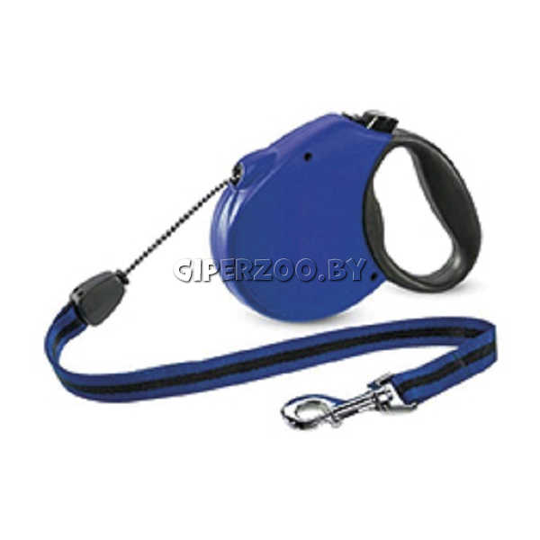 Рулетка Flexi Standard синяя S, трос 5 м Рулетка Flexi Standard синяя S, трос 5 м